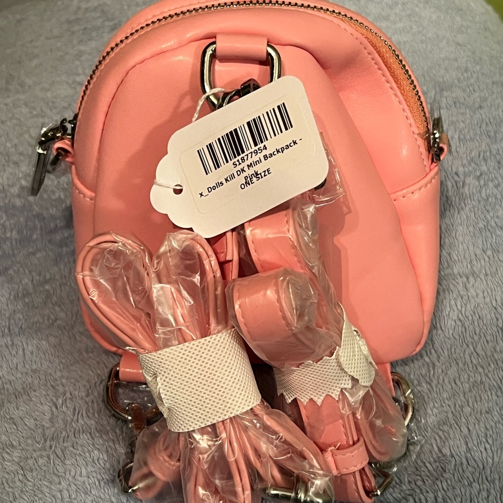 Nwt Dolls Kill Pink Mini Backpack - image 2